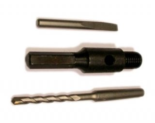 Aufnahmeschaft für Bohrkronen inkl. Zentrierbohrer 6,5mm