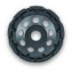 Rhodius DS40 Diamanttopfschleifer 125mm 2reihig für Bosch, Eibenstock, Flex, Metabo, Makita, Hilti, Protool